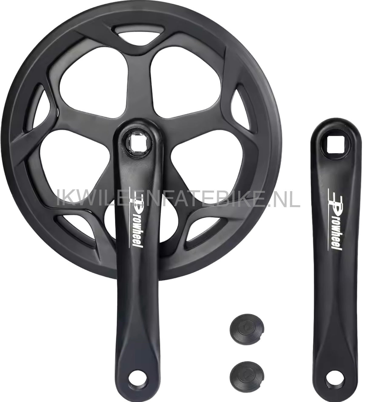 LOEVELOSI SingleSpeed Fixed Gear Fietscrankset, 1-voudig, versterkt staal, met 46 tanden, vierkante crankset, 170 mm, crankarm, voor retro en vintage fietsen LOEVELOSI SingleSpeed Fixed Gear Fietscrankset, 1-voudig, versterkt staal, met 46 tanden, vierkante crankset, 170 mm, crankarm, voor retro en vintage fietsen